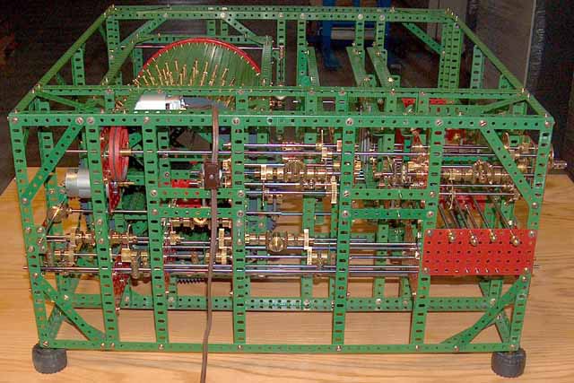 Meccano model of control barrel